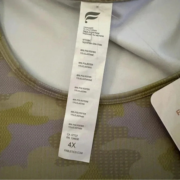 NWT Fabletics• Ressler Crop Tank size 4X - Picture 9 of 14